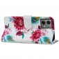 Housse Moto G84 5G Paon fleur