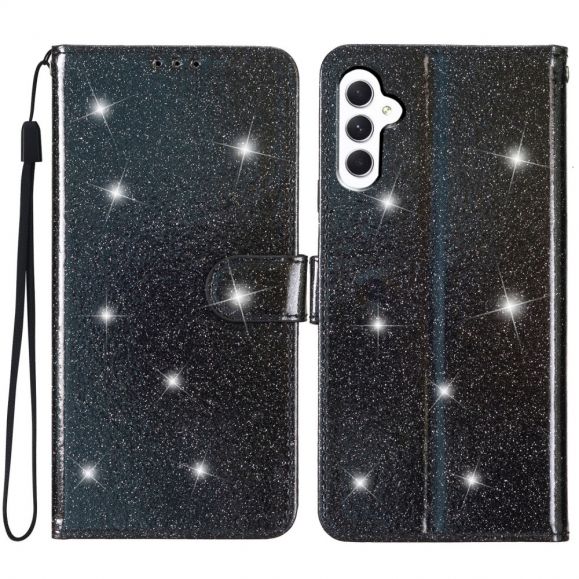 Samsung Galaxy A25 5G - Housse style paillettes à lanière