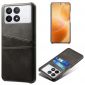 Coque Poco X6 Pro Porte Cartes Simili Cuir Basique