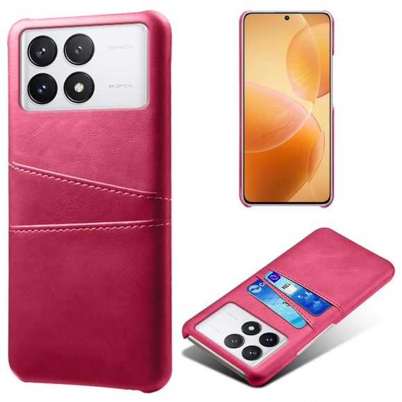 Coque Poco X6 Pro Porte Cartes Simili Cuir Basique