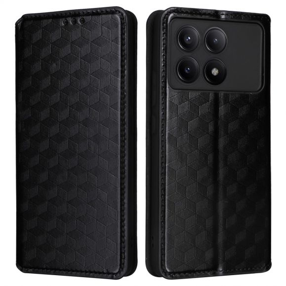 Housse Poco X6 Pro flip cover design géométrie