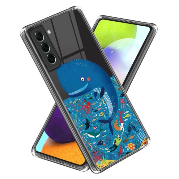 Samsung Galaxy S24 - Coque avec motif de baleine