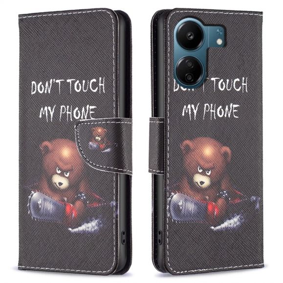 Xiaomi Redmi 13C / Poco C65 - Housse ne touche pas mon téléphone et ours