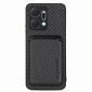 Coque Honor X7a Fibre de Carbone Porte-cartes détachable