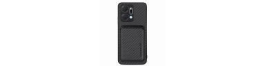 Honor X7a - Coque Fibre de Carbone Porte-cartes détachable