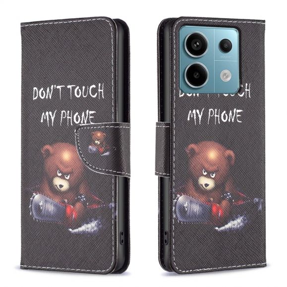 Xiaomi Redmi Note 13 Pro 5G / Poco X6 - Housse ne touche pas mon téléphone et ours