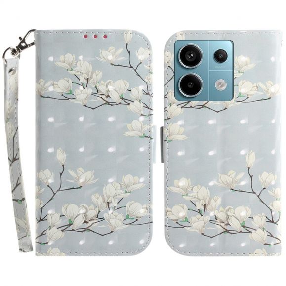Xiaomi Redmi Note 13 Pro 5G / Poco X6 - Housse Magnolia Fleur