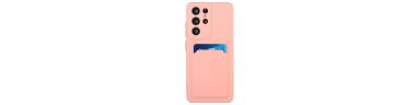 Samsung Galaxy S24 Ultra - Coque silicone porte-carte