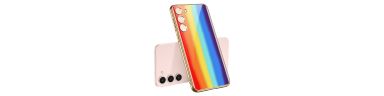 Samsung Galaxy S24 Plus - Coque arc-en-ciel