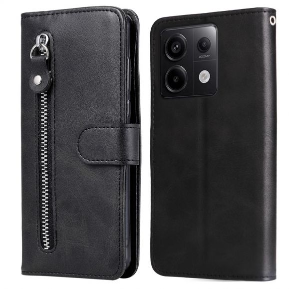 Xiaomi Redmi Note 13 Pro 5G / Poco X6 - Housse Zipper Pocket Fonction Support