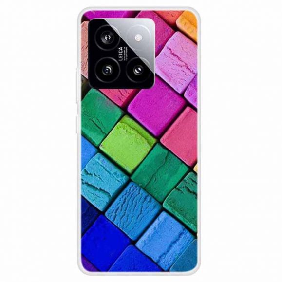 Xiaomi 14 - Coque Blocs Colorés