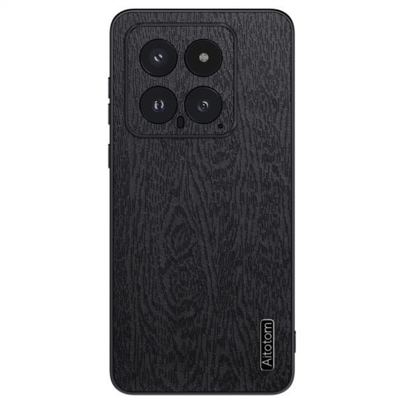 Coque Xiaomi 14 effet cuir style bois