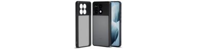 Poco X6 Pro - Coque transparente noire mate