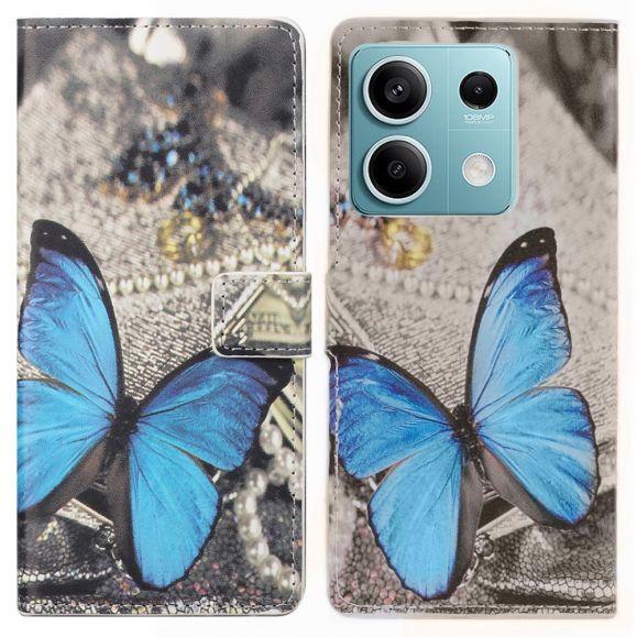 Xiaomi Redmi Note 13 Pro 5G / Poco X6 - Housse Papillons Bleus