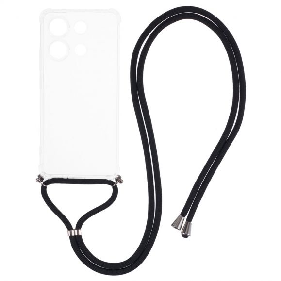 Xiaomi Redmi Note 13 - Coque transparente à cordon bandoulière