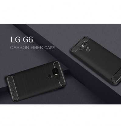 Coque LG G6 Carbone Brossée