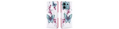 Xiaomi Redmi Note 13 Pro 4G / Poco M6 Pro 4G - Housse fleurs et papillons