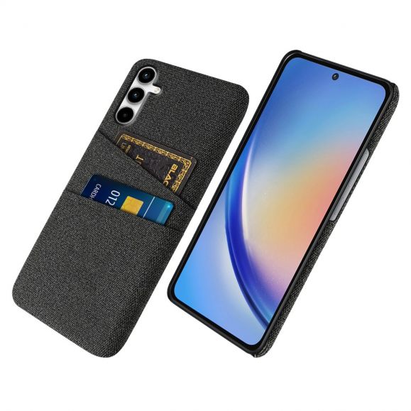 Coque Samsung Galaxy A55 5G Tissu Porte-Cartes