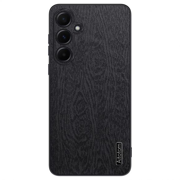 Coque Samsung Galaxy A55 5G effet cuir style bois