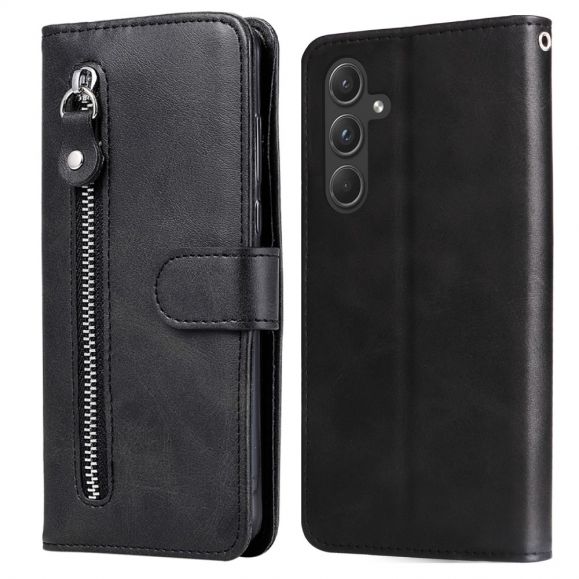 Housse Samsung Galaxy A55 5G Zipper Pocket Fonction Support