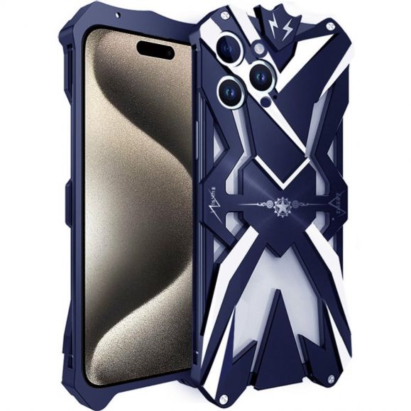 Coque iPhone 15 Pro Max antichoc en alliage d'aluminium