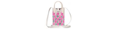 Sac Bandoulière pour Téléphone avec Motif Tulipes