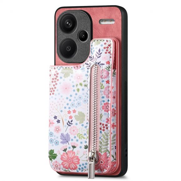 Coque Xiaomi Redmi Note 13 Pro Plus 5G Fleurs Porte-cartes D10