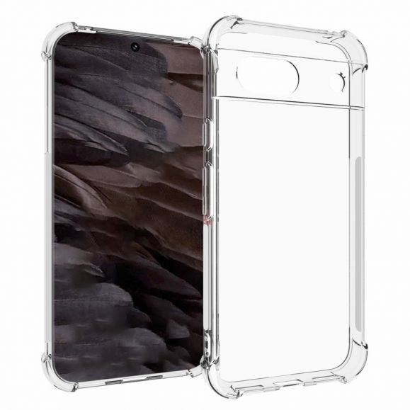 Coque Google Pixel 8a transparente angles renforcés