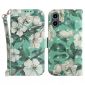 Housse Moto G04 / G24 Fleurs Blanches