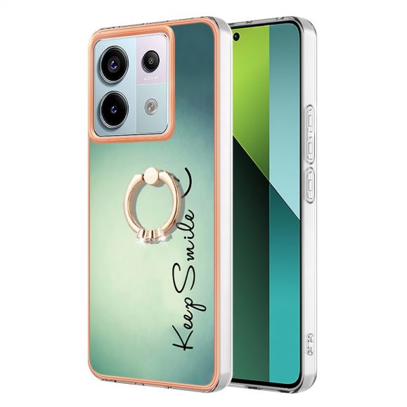 Coque Xiaomi Redmi Note 13 Pro 5G / Poco X6 avec Anneau Support Garder le sourire