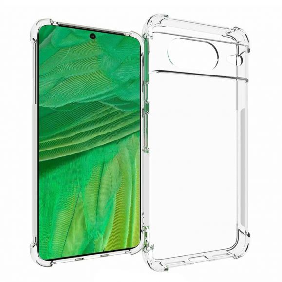 Coque Google Pixel 8 transparente angles renforcés