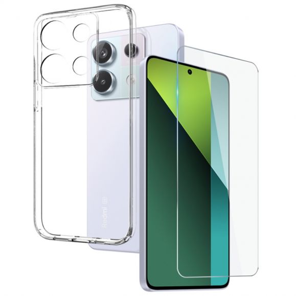 Coque Xiaomi Redmi Note 13 Pro 5G / Poco X6 Transparente + Verre Trempé