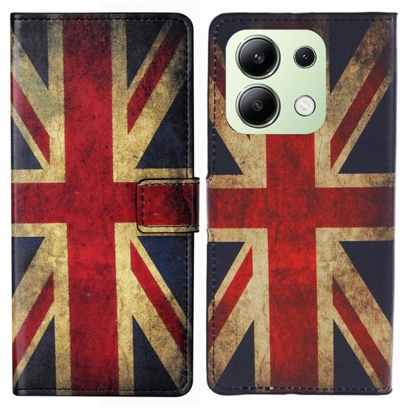 Housse Xiaomi Redmi Note 13 4G Drapeau Anglais Vintage