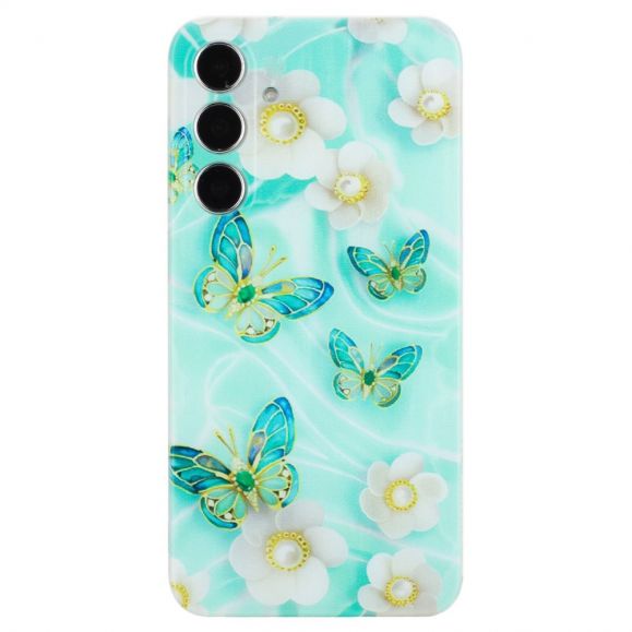 Coque Samsung Galaxy S23 FE Papillon et Fleur