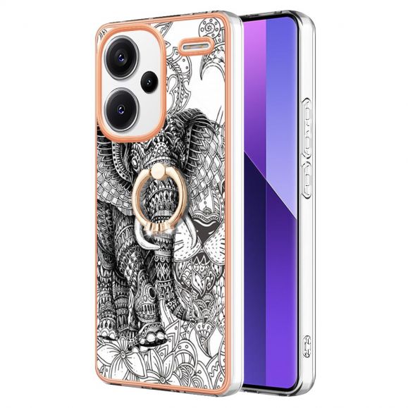 Coque Xiaomi Redmi Note 13 Pro Plus 5G Mandala Éléphant avec Anneau