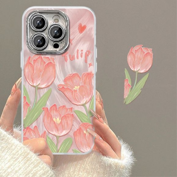 Coque iPhone 12 Pro Max Motif Tulipe