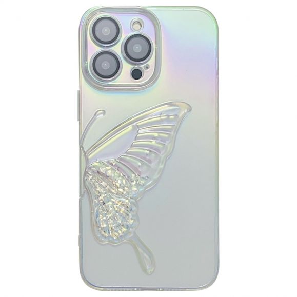 Coque iPhone 12 Pro Max Design Papillon avec Sable Mouvant