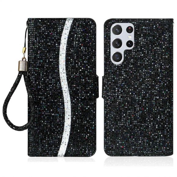 Housse Samsung Galaxy S24 Ultra Glitter Porte Cartes