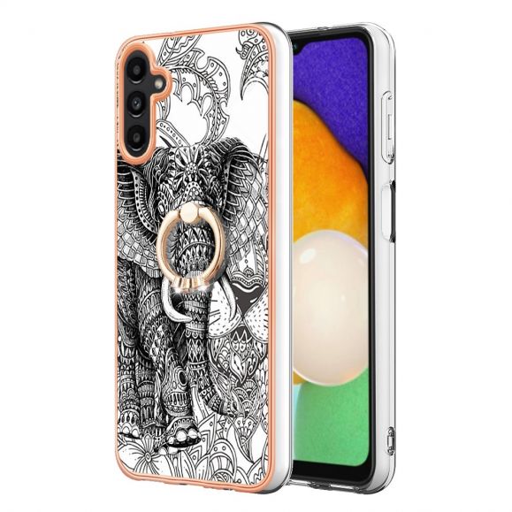 Coque Samsung Galaxy A55 5G Mandala Éléphant avec Anneau