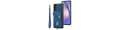 Coque Samsung Galaxy A55 5G Simili Cuir Rétro + avec Porte-Carte