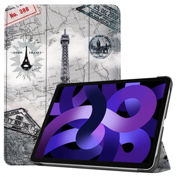 Housse iPad Air 11 pouces Intelligente - Motif Tour Eiffel Rétro