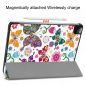 Housse iPad Pro 11 (2024) Intelligente Illustration Papillons et Fleurs