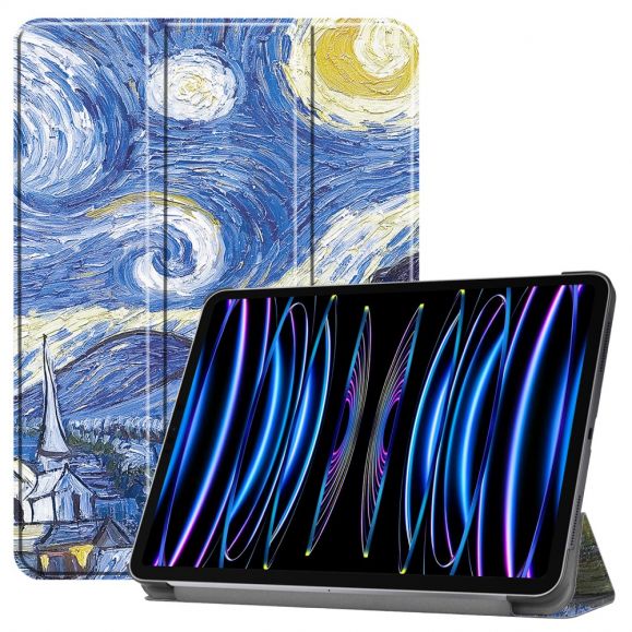 Housse iPad Pro 11 (2024) Intelligente avec Motif La Nuit Étoilée
