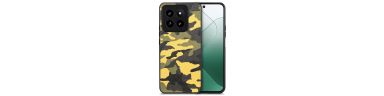 Coque Xiaomi 14 Pro simili cuir camouflage