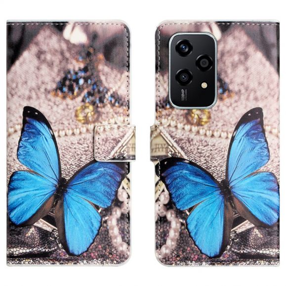 Housse Honor 200 Lite Papillon Bleu