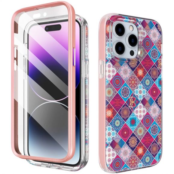 Coque iPhone 15 Pro Patchwork Coloré