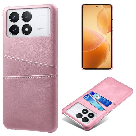 Coque Poco F6 Pro Porte Cartes Simili Cuir Basique