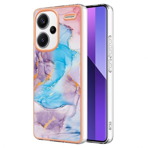 Coque Xiaomi Redmi Note 13 Pro Plus 5G marbre coloré bleu