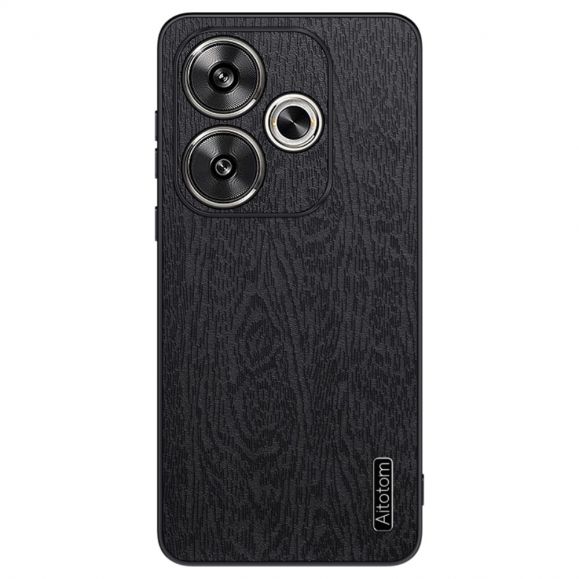 Coque Poco F6 effet cuir style bois