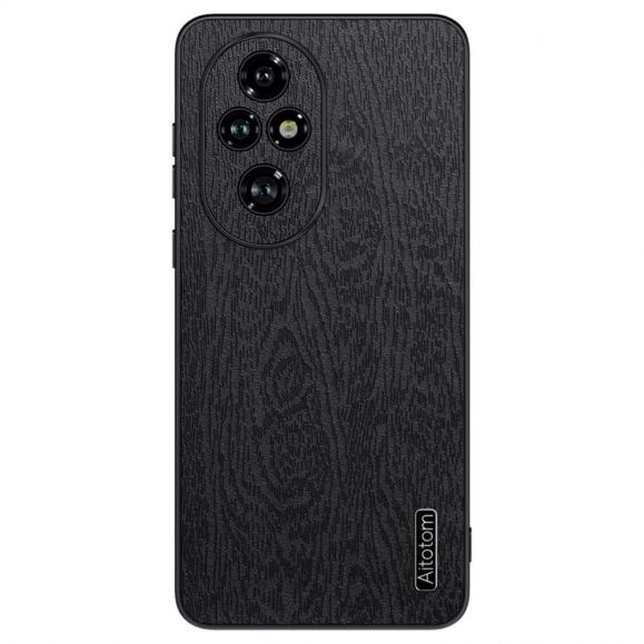 Coque Honor 200 effet cuir style bois